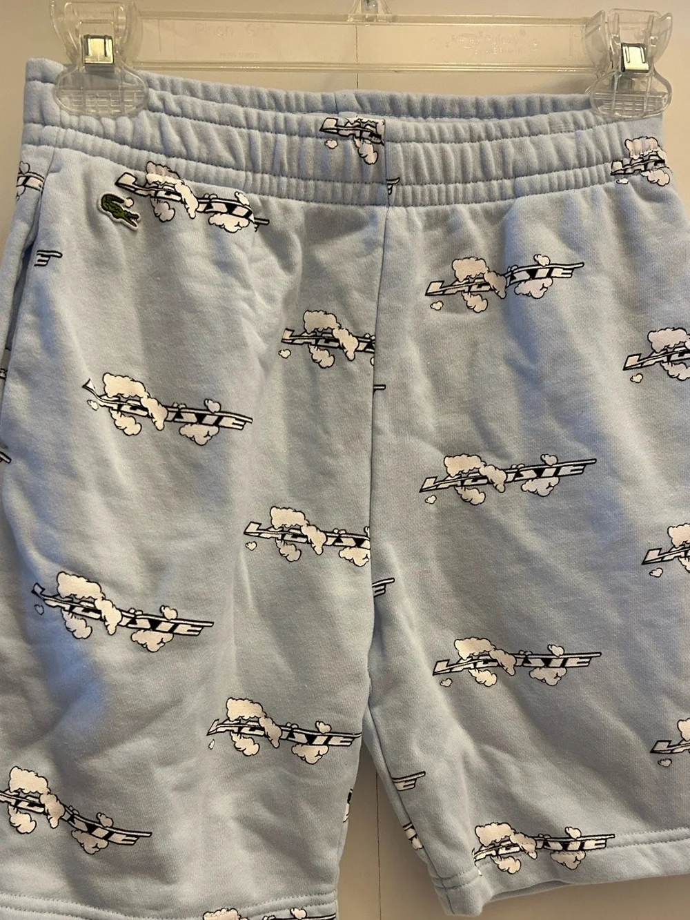 Lacoste Men’s Pale Blue Printed Swim Hybrids